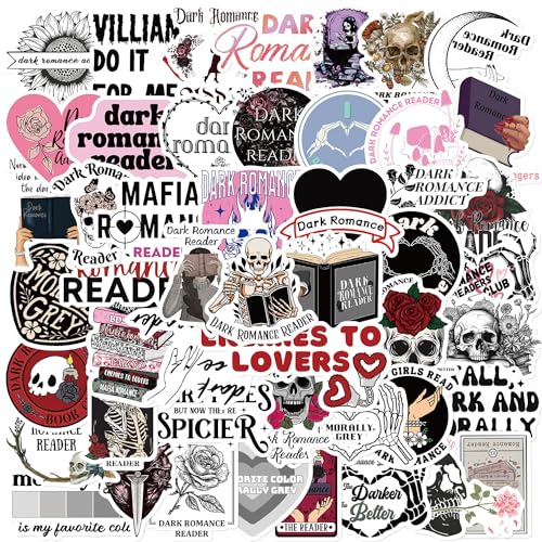 50 Stück Dunkle Romantik Aufkleber Pack Dark Romanticism Sticker Set wasserdichte Vinyl Sticker für Laptop Kinder Autos Motorrad Fahrrad Skateboard Gepäck Koffer Computer Aufkleber Graffiti Decal von AUCEKO