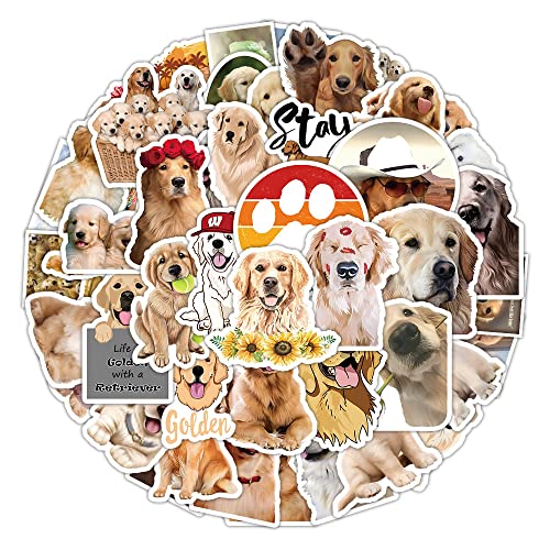 AUCEKO 50 Stück Golden Retriever Aufkleber Pack Hunde Sticker Set wasserdichte Vinyl Sticker für Laptop Kinder Autos Motorrad Fahrrad Skateboard Gepäck Koffer Computer Aufkleber Graffiti Decal AUCEKO 50 Stück Golden Retriever Aufkleber Pack Hunde Sticker Set wasserdichte Vinyl Sticker für Laptop Kinder Autos Motorrad Fahrrad Skateboard Gepäck Koffer Computer Aufkleber Graffiti Decal von AUCEKO