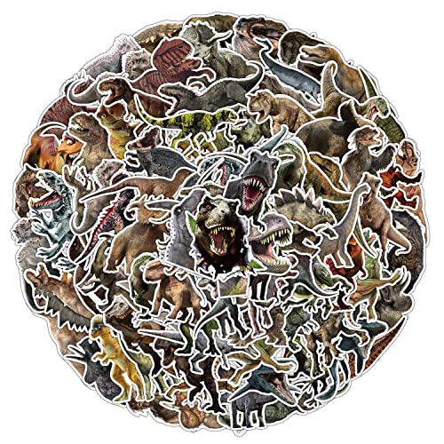 AUCEKO 100 Stück Dinosaurier Aufkleber Pack DinosaursSticker Set wasserdichte Vinyl Sticker für Laptop Kinder Autos Motorrad Fahrrad Skateboard Gepäck Koffer Computer Aufkleber Graffiti Decal von AUCEKO