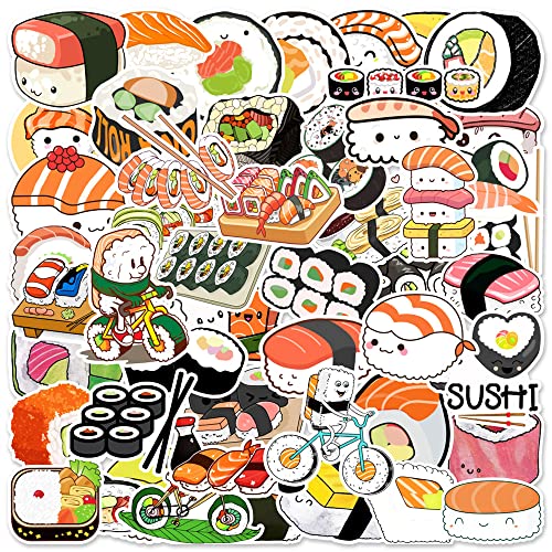 AUCEKO 50 Stück Japenisches Essen Aufkleber Pack Sushi Sticker Set wasserdichte Vinyl Sticker für Laptop Kinder Autos Motorrad Fahrrad Skateboard Gepäck Koffer Computer Aufkleber Graffiti Decal AUCEKO 50 Stück Japenisches Essen Aufkleber Pack Sushi Sticker Set wasserdichte Vinyl Sticker für Laptop Kinder Autos Motorrad Fahrrad Skateboard Gepäck Koffer Computer Aufkleber Graffiti Decal von AUCEKO