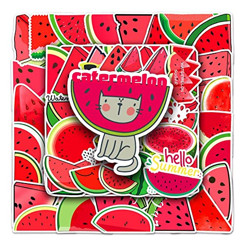 AUCEKO 50 Stück Rote Wassermelone Aufkleber Pack Watermelon Sticker Set wasserdichte Vinyl Sticker für Laptop Kinder Autos Motorrad Fahrrad Skateboard Gepäck Koffer Computer Aufkleber Graffiti Decal AUCEKO 50 Stück Rote Wassermelone Aufkleber Pack Watermelon Sticker Set wasserdichte Vinyl Sticker für Laptop Kinder Autos Motorrad Fahrrad Skateboard Gepäck Koffer Computer Aufkleber Graffiti Decal von AUCEKO