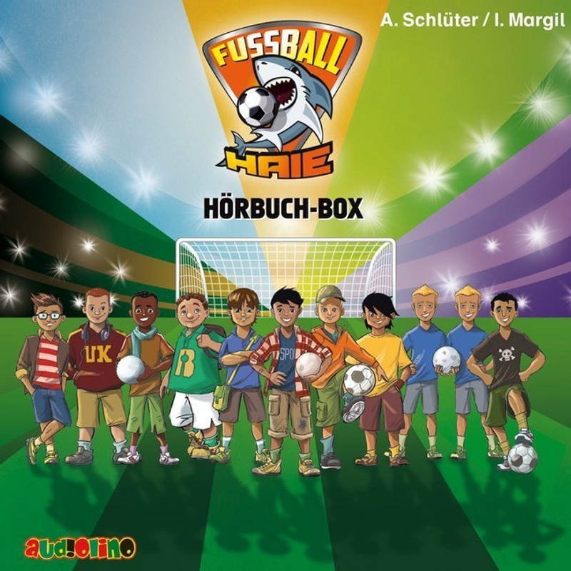 Fußball-Haie Hörbuch-Box,5 Audio-CD von AUDIOLINO