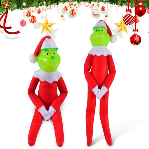 AUEJACKY Gr-in-ch Christmas Doll, Lustiges Weihnachtself Stoffpuppen Figuren mit Weihnachtsmütze Weichem Körper Weihnachtsdekorationen, für Baumschmuck Tisch Schreibtisch Regal AUEJACKY Gr-in-ch Christmas Doll, Lustiges Weihnachtself Stoffpuppen Figuren mit Weihnachtsmütze Weichem Körper Weihnachtsdekorationen, für Baumschmuck Tisch Schreibtisch Regal von AUEJACKY