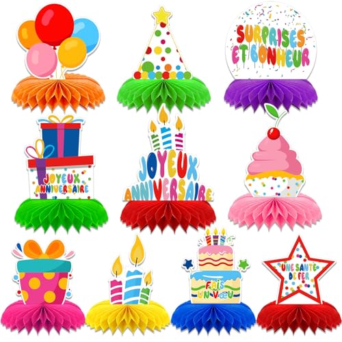 AUGSUN 10 Stück Tischdeko Geburtstag Dekoration bunt Tisch Geburtstag Dekoration Party Geburtstag Französisch Party Dekoration Happy Birthday Zubehör für Mädchen Jungen Kinder AUGSUN 10 Stück Tischdeko Geburtstag Dekoration bunt Tisch Geburtstag Dekoration Party Geburtstag Französisch Party Dekoration Happy Birthday Zubehör für Mädchen Jungen Kinder von AUGSUN