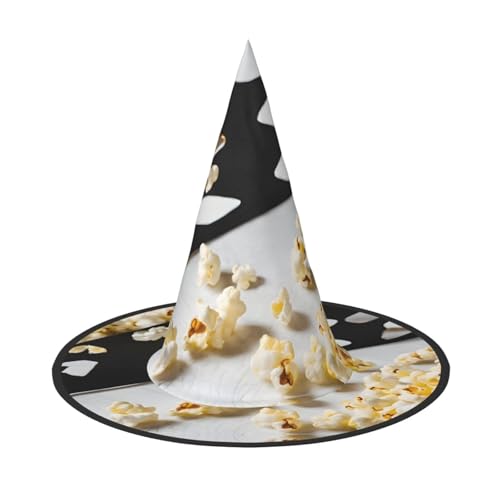 AUGUSTRUSH Verstellbarer Hexenhut für Damen und Herren, Kinofilm, Popcorn-Hut, faltbar, Halloween-Party-Zubehör, spitze Zauberer-Kappe für Cosplay, Karneval, Maskerade, 1 Stück AUGUSTRUSH Verstellbarer Hexenhut für Damen und Herren, Kinofilm, Popcorn-Hut, faltbar, Halloween-Party-Zubehör, spitze Zauberer-Kappe für Cosplay, Karneval, Maskerade, 1 Stück von AUGUSTRUSH