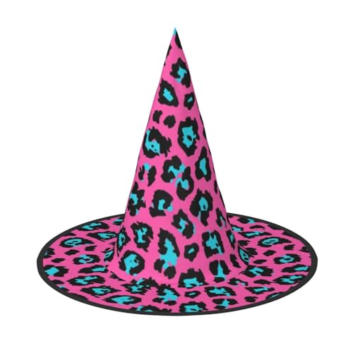 AUGUSTRUSH Verstellbarer Hexenhut für Damen und Herren, niedlicher Leoparden-Halloween-Hut, faltbares Halloween-Partyzubehör, spitze Zauberermütze für Cosplay, Karneval, Maskerade, 1 Stück AUGUSTRUSH Verstellbarer Hexenhut für Damen und Herren, niedlicher Leoparden-Halloween-Hut, faltbares Halloween-Partyzubehör, spitze Zauberermütze für Cosplay, Karneval, Maskerade, 1 Stück von AUGUSTRUSH