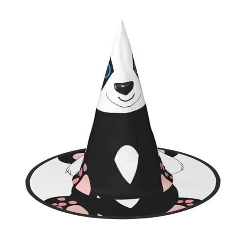 AUGUSTRUSH Verstellbarer Hexenhut für Damen und Herren, niedlicher Panda-Halloween-Hut, faltbares Halloween-Partyzubehör, spitze Zauberermütze für Cosplay, Karneval, Maskerade, 1 Stück AUGUSTRUSH Verstellbarer Hexenhut für Damen und Herren, niedlicher Panda-Halloween-Hut, faltbares Halloween-Partyzubehör, spitze Zauberermütze für Cosplay, Karneval, Maskerade, 1 Stück von AUGUSTRUSH