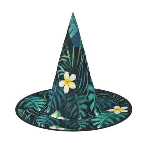 AUGUSTRUSH Verstellbarer Hexenhut für Frauen & Männer, Hawaii-Halloween-Mütze, Faltbare Halloween-Partyzubehör, spitze Zauberermütze für Cosplay, Karneval, Maskerade, 1 Stück von AUGUSTRUSH
