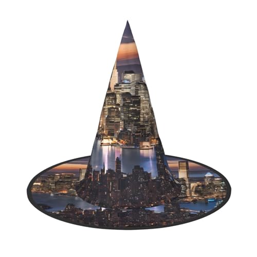 AUGUSTRUSH Verstellbarer Hexenhut für Frauen & Männer, Hongkong Halloween Hut Faltbare Halloween Party Zubehör Spitze Zauberer Kappe für Cosplay Karneval Maskerade 1PC AUGUSTRUSH Verstellbarer Hexenhut für Frauen & Männer, Hongkong Halloween Hut Faltbare Halloween Party Zubehör Spitze Zauberer Kappe für Cosplay Karneval Maskerade 1PC von AUGUSTRUSH