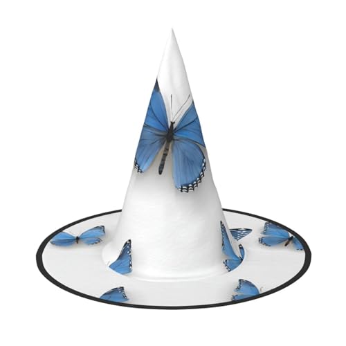 AUGUSTRUSH Verstellbarer Hexenhut für Frauen & Männer, Schmetterling Halloween Hut Faltbare Halloween Party Zubehör Spitze Zauberer Kappe für Cosplay Karneval Maskerade 1PC AUGUSTRUSH Verstellbarer Hexenhut für Frauen & Männer, Schmetterling Halloween Hut Faltbare Halloween Party Zubehör Spitze Zauberer Kappe für Cosplay Karneval Maskerade 1PC von AUGUSTRUSH