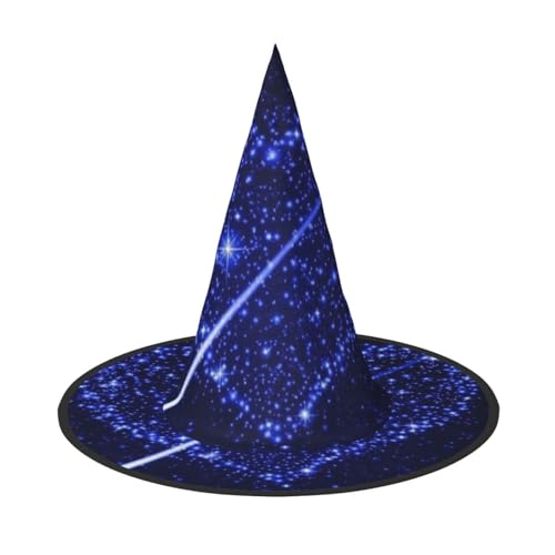 AUGUSTRUSH Verstellbarer Hexenhut für Frauen & Männer, Sternschnuppe Herz Halloween Hut Faltbare Halloween Party Zubehör Spitze Zauberer Kappe für Cosplay Karneval Maskerade 1PC AUGUSTRUSH Verstellbarer Hexenhut für Frauen & Männer, Sternschnuppe Herz Halloween Hut Faltbare Halloween Party Zubehör Spitze Zauberer Kappe für Cosplay Karneval Maskerade 1PC von AUGUSTRUSH