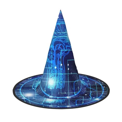 AUGUSTRUSH Verstellbarer Hexenhut für Frauen und Männer, künstliche Intelligenz, Gehirn, Halloween-Hut, faltbares Halloween-Partyzubehör, spitze Zauberermütze für Cosplay, Karneval, Maskerade, 1 Stück AUGUSTRUSH Verstellbarer Hexenhut für Frauen und Männer, künstliche Intelligenz, Gehirn, Halloween-Hut, faltbares Halloween-Partyzubehör, spitze Zauberermütze für Cosplay, Karneval, Maskerade, 1 Stück von AUGUSTRUSH