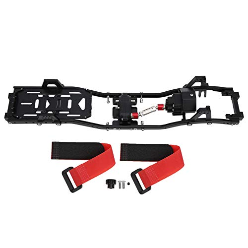 RC-Crawler-Rahmen, RC-Chassis-Rahmen mit hoher Härte für 1/10 RC-Crawler für RC-Car-Upgrades für Axial SCX10 II(Schwarz) von AUHX