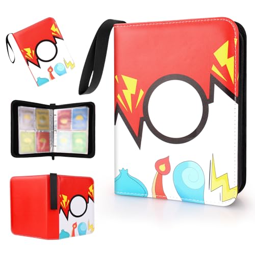 AULEEP Karten Sammelalbum 4 Taschen 520 Karten, Sammelkarten Album Abnehmbar Toploader Binder Klein Sammelalbum Ordner Heft Mappe Sammelheft Sammelmappe für Karten, Rot AULEEP Karten Sammelalbum 4 Taschen 520 Karten, Sammelkarten Album Abnehmbar Toploader Binder Klein Sammelalbum Ordner Heft Mappe Sammelheft Sammelmappe für Karten, Rot von AULEEP