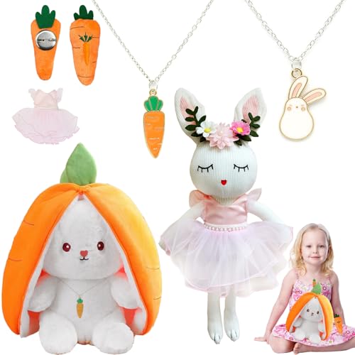 AUNGCSHE 5 Stück Osterhasen Set, Osterhase Kuscheltier, Hasen Karotten Plüsch Hasenpuppe, Ostergeschenke Kinder Für Osterhase Ostern Kinder 3 4 5 6 7 8 9 10 Jahre AUNGCSHE 5 Stück Osterhasen Set, Osterhase Kuscheltier, Hasen Karotten Plüsch Hasenpuppe, Ostergeschenke Kinder Für Osterhase Ostern Kinder 3 4 5 6 7 8 9 10 Jahre von AUNGCSHE