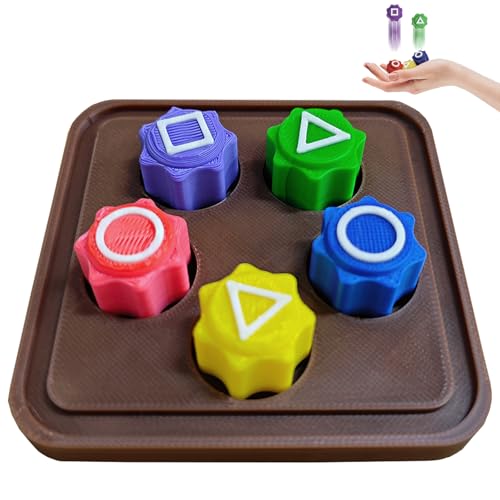 AUNGKWANG Gonggi traditionelles Koreanisches Spielspiel, Gonggi Jack Stone Pebbles Set, Gonggi Jack Jack Stein Kieselstein Set, Ideal Für Unterhaltsame Stunden Und Koordinationstraining (5pcs+Base) von AUNGKWANG
