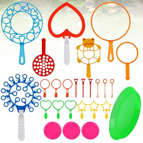 AUNGKWANG Seifenblasen Hochzeit, 26 Stück Seifenblasen Stab, Seifenblasen Set, für Indoor und Outdoor Bubble Maker Spiele, Perfekt für Partys, Hochzeit, Garten von AUNGKWANG