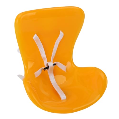 AUNMAS Autositz für Puppen, Miniatur -Plastik -Autosicherheit Puppenstuhl Ornamente Zubehör mit Luftentlüftungsclip für Sammler (Yellow) von AUNMAS