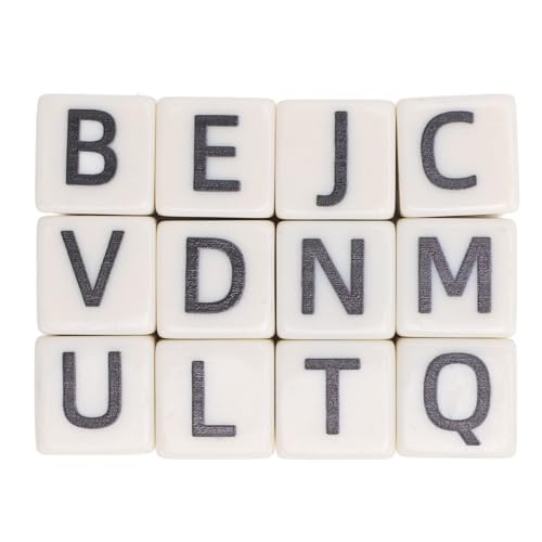 Buchstabenwürfel, 6-seitige ABS-Mehrzweck-Gehirnherausforderung, Kreatives Spiel, Englische Buchstabenwürfel mit Eisengehäuse für Zuhause, Klassenzimmer, Reisen, Buchstabenwürfel, 6-seitige ABS-Mehrzweck-Gehirnherausforderung, Kreatives Spiel, Englische Buchstabenwürfel mit Eisengehäuse für Zuhause, Klassenzimmer, Reisen, von AUNMAS