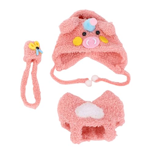 Piggy Puppenkleidung für 17 cm Puppen, Faser- und Stoff -Outfit, Austauschbares Kostüm mit Hut und Tasche, Sammlerpuppenzubehör Piggy Puppenkleidung für 17 cm Puppen, Faser- und Stoff -Outfit, Austauschbares Kostüm mit Hut und Tasche, Sammlerpuppenzubehör von AUNMAS