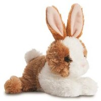 AURORA 73902 Mini Flopsies - Bunny Braun/Weiß 20 cm von AURORA PLÜSCH