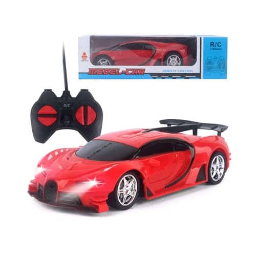 AURUM Ferngesteuertes Auto für Kinder – RC Sportwagen mit Drift-Funktion – 4-Kanal Funkfernsteuerung – 1:16 Modellauto – Blau – Geschenk für Jungen & Mädchen ab 6 Jahre (RED) von AURUM