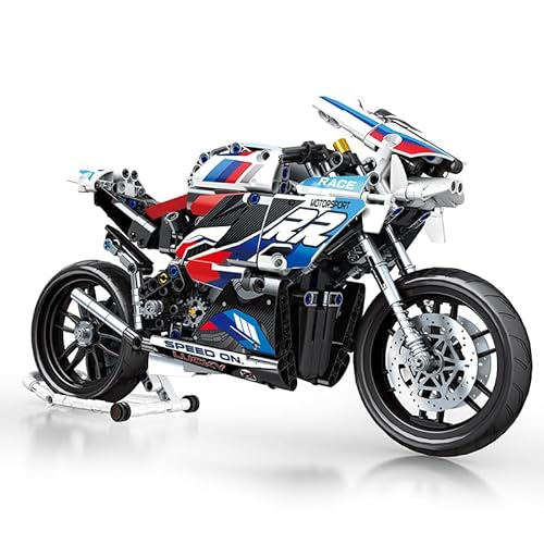 Klemmbausteine Technik Motorrad – 768 Teile Bausatz 1:8 mit Kettenantrieb Klemmbausteine Technik Motorrad – 768 Teile Bausatz 1:8 mit Kettenantrieb von AURUM
