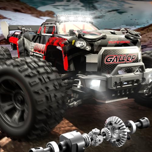 Premium RC Monster Truck ferngesteuert XXL 1:18 Ferngesteuertes Auto 40km/h High Speed Crawler 2 Akkus von AURUM