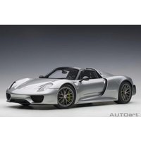 AUTOART 12123 1:12 Porsche 918 Spyder 2013 (GT silver metallic) "with Weissach package" von AUTOART