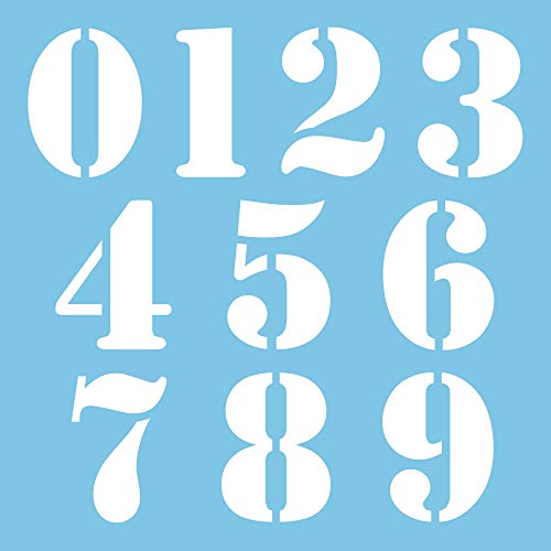 AUTODOMY Motorrad Motocross Nummer 10 Stücke Racer Vintage Retro | Startnummer Aufkleber Sie widerstehen Regen und Sonne | Vinyl Number Stickers Weiß von AUTODOMY
