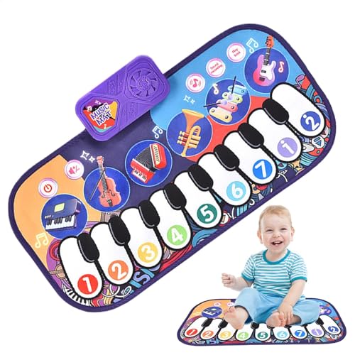 AUTOECHO Baby Klaviermatte, Klaviermatte - Nettes Baby -Spiele Matte Klavier | Kriechspielzeug, Keyboard -Lernspielzeug, -Musikinstrumente, Spaß zum Weihnachtsgeburtstag Geschenk von AUTOECHO