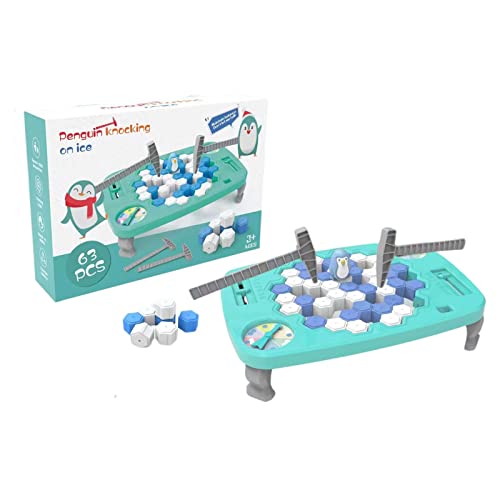 AUTOECHO Ice Block Breaking Pinguin-Spiel | Speichern Pinguin Tischspiel | Familien-Eltern-Kind-Puzzlespiel für Kinder ab 3 Jahren von AUTOECHO