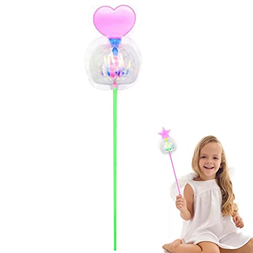 AUTOECHO Twist-Bubble-Stick,LED-Farbblasenspielzeug für Kinder - Flash Elastic Ball Spielzeug für Kinder Neuheit Spielzeug Geschenke, Band Zauberstab, Spinning Flash Stick Zufällige Farbe und Stil von AUTOECHO