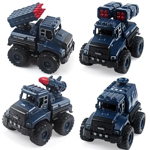 AUTOMP 4er-Pack Militärfahrzeuge-Sets, zurückziehbares Auto-Spielzeug AUTOMP 4er-Pack Militärfahrzeuge-Sets, zurückziehbares Auto-Spielzeug von AUTOMP