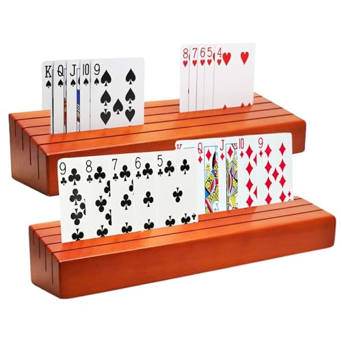 AUTOWNLUX 2 Stück Kartenhalter Kinder, Spielkartenhalter Freisprech, Kartenhalter Holz, Kartenständer für Kinder, Erwachsen, Senioren AUTOWNLUX 2 Stück Kartenhalter Kinder, Spielkartenhalter Freisprech, Kartenhalter Holz, Kartenständer für Kinder, Erwachsen, Senioren von AUTOWNLUX