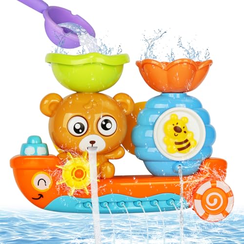 AUTOWNLUX Badewannenspielzeug ab 1 2 3 4 Jahr, Badespielzeug Baby ab 6-18 Monate, Badewanne Spielzeug, Wasserspielzeug Badewanne für Baby, Kinder AUTOWNLUX Badewannenspielzeug ab 1 2 3 4 Jahr, Badespielzeug Baby ab 6-18 Monate, Badewanne Spielzeug, Wasserspielzeug Badewanne für Baby, Kinder von AUTOWNLUX