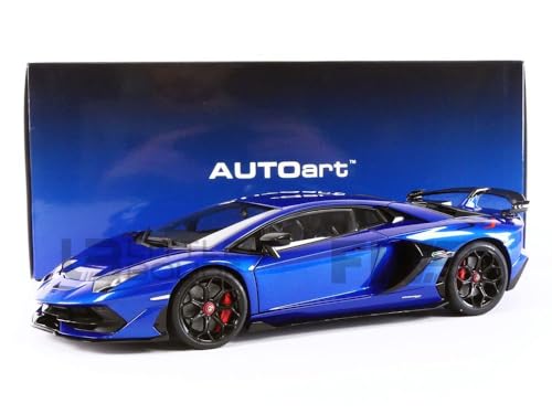 AUTOart Lamborghini Aventador SVJ 2019 blau metallic Modellauto 1:18 von AUTOart