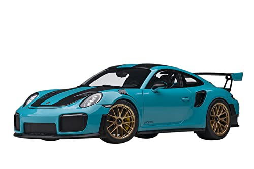 AUTOart Porsche 911 (991.2) GT2 RS Weissach 2017 Miami blau Modellauto 1:18 von AUTOart