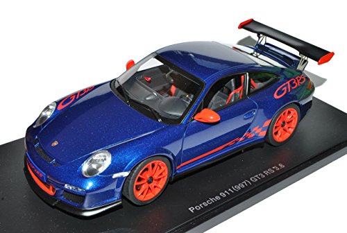 AUTOart Porsche 911 997 GT3 RS 3.8 Blau mit Rot 2004-2012 78144 1/18 Modell Auto von AUTOart