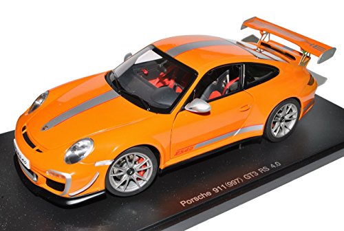 AUTOart Porsche 911 997 GT3 RS 4.0 Orange Silber 2004-2012 78148 1/18 Modell Auto von AUTOart