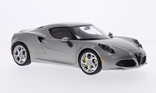Alfa Romeo 4C, metallic-grau, 2013, Modellauto, Fertigmodell, AUTOart 1:18 von Alfa Romeo