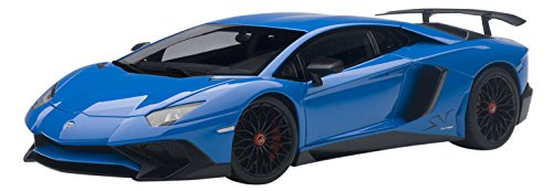 Lamborghini Aventador LP750-4 SV, blau, 2015, Modellauto, Fertigmodell, AUTOart 1:18 von AUTOart