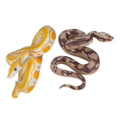AUTSUPPL 2 Stück Simuliertes - Streiche für Erwachsene Fake Snake Streich Halloween-Streich-Requisiten realistische Schlange Spielzeugschlange Schlangenstatue Plastik von AUTSUPPL