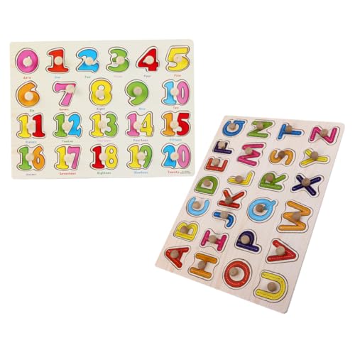 AUTSUPPL 2Satz Montessori Holzpuzzle Alphabet und Pädagogisches für Kleinkinder Kreatives Lernspielzeug Feinmotorik und Problemlösungsfähigkeiten Farbenfrohes AUTSUPPL 2Satz Montessori Holzpuzzle Alphabet und Pädagogisches für Kleinkinder Kreatives Lernspielzeug Feinmotorik und Problemlösungsfähigkeiten Farbenfrohes von AUTSUPPL