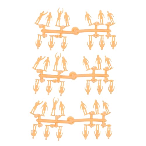 AUTSUPPL Fußballspieler Modellfigur 3 Stück Packung Minifiguren Dekoration für Desktop Kunststoff Detailreiche Simulation für Sandtisch und Sportdekor von AUTSUPPL