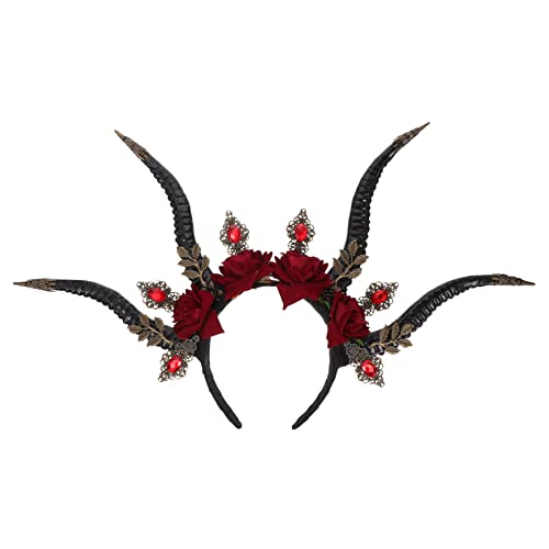 AUTSUPPL Antilopenhorn Kopfschmuck Hörner Teufelshorn Party Gehörntes Festival Gothic Kopfschmuck Haarschmuck Horn Dekorative Ochsenhorn Stirnbänder Teufelshorn AUTSUPPL Antilopenhorn Kopfschmuck Hörner Teufelshorn Party Gehörntes Festival Gothic Kopfschmuck Haarschmuck Horn Dekorative Ochsenhorn Stirnbänder Teufelshorn von AUTSUPPL