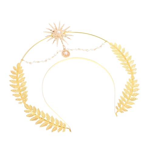 AUTSUPPL Elegantes Goldfarbenes Haarband mit Heiligenschein design Modisches Party accessoire für Frauen Geeignet für Karneval Kostümfeste und Fotomotive Einstellbare für Damen und Mädchen von AUTSUPPL