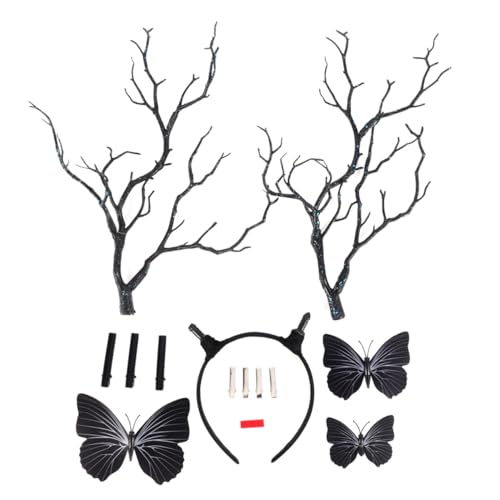 AUTSUPPL Festival Haarband mit Geweih und Zweigen Robustes Modisches Party accessoire Bequem und Langlebig für Kostüm und Cosplay Zufällige Farbe Zufällige Farbe von AUTSUPPL