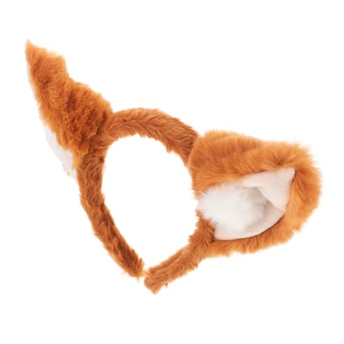 AUTSUPPL Fuchsohren Stirnband aus Weichem Plüsch Verstellbares Haaraccessoire für Mädchen Rutschfester Sitz für Cosplay Party Halloween und Bühnenauftritte von AUTSUPPL