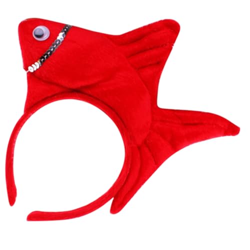 AUTSUPPL Kreatives Cartoon Fisch Stirnband Haarreif Niedliches Tierkopfband Party Kopfschmuck für Mädchen Jungen Festliche Fotorequisiten Zufällige Farbe Zufällige Farbe von AUTSUPPL